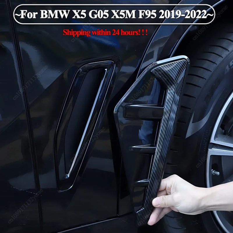 Front fender side vent trims for BMW X5 G05 / F95
