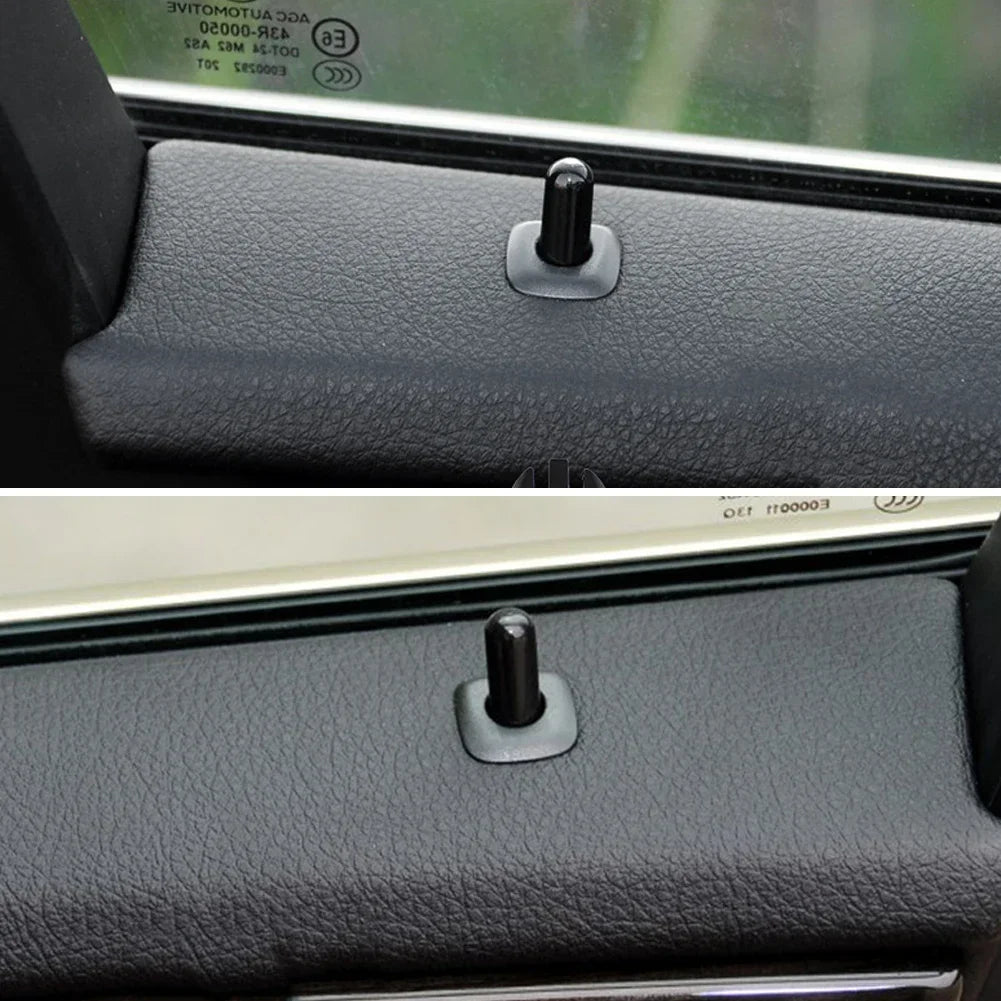 4Pcs Car Rear Door Lock Pin Knob Cap for BMW 5 Series F10 F18 E39 X5 E53 520 525 523 528 530 X3 X4 F25 ABS Interior Accessories