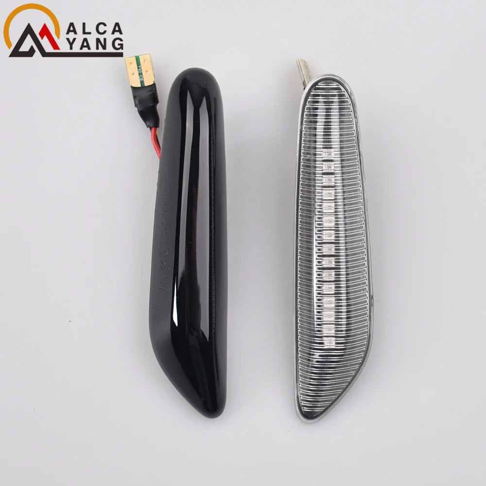 2x Dynamic LED Fender Light Side Marker For BMW 1 3 5 serie E46 E60 E61 E81 E82 E87 E88 E90 E91 E92 E93 X1 E84 X3 E83 X5 E53