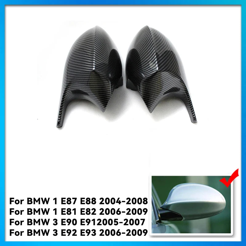 Side Rearview Mirror Cap Wing Mirror Cover Fit For BMW E90 E91 2005-2011 E92 E93 2006-2013 E81 E82 E88 E87 E88 Car Accessories