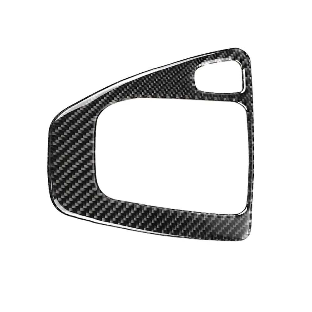 Car Gear Shift Panel Knob Cover Real Carbon Fiber Auto Box Interior Stickers For BMW 3 Series E90 E92 E93 2005-2012 New
