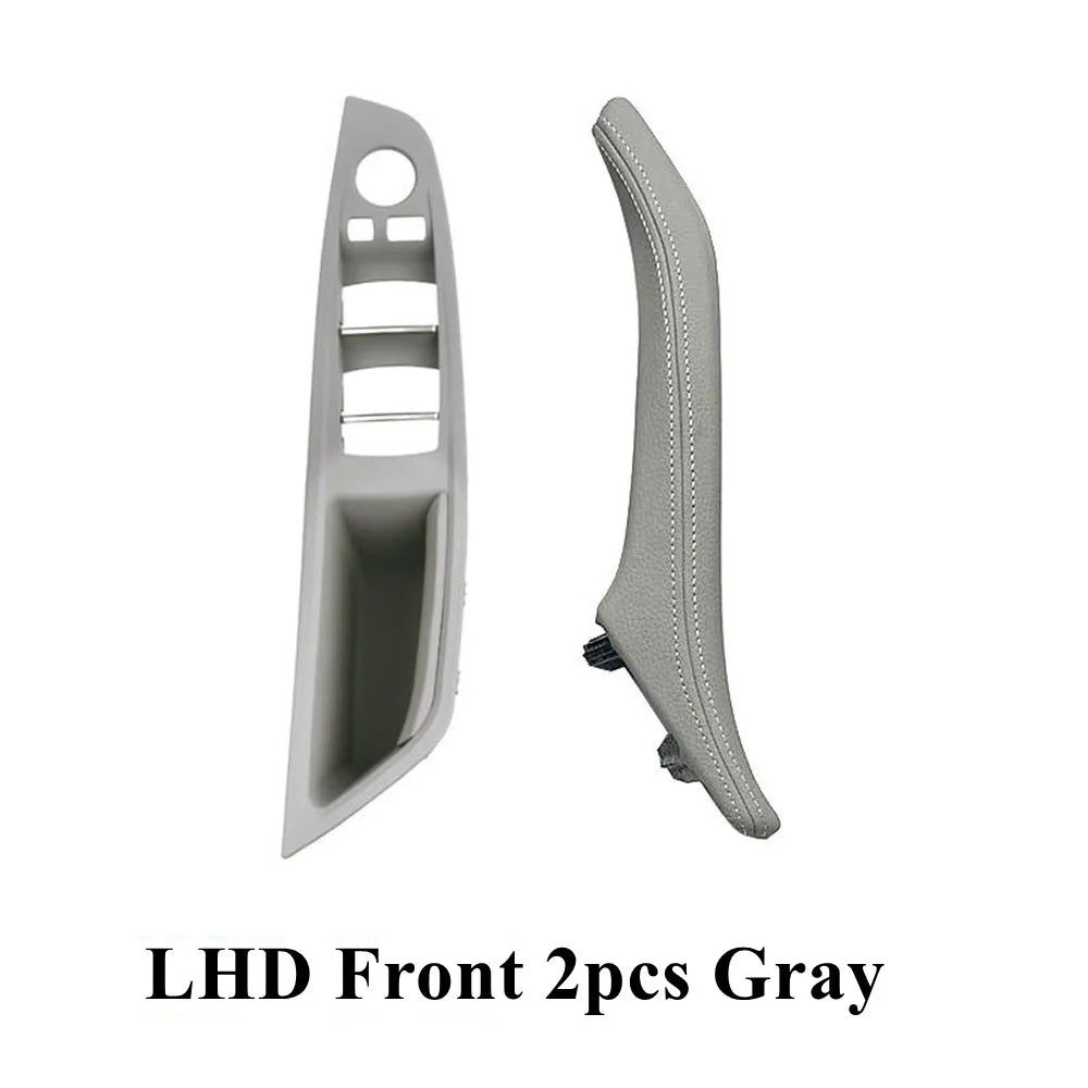 Left Hand Drive LHD Leather Interior Door Pull Handle Assembly Set for BMW 5 Series F10 F11 F18 520 523 525 528 530 535