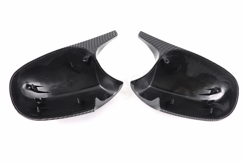 Carbon Fiber Pattern Black Side Mirror cover Caps Replacement for BMW E90 E91 2005-2011 E92 E93 2006-2013 E81 E82 E88 E87 E88