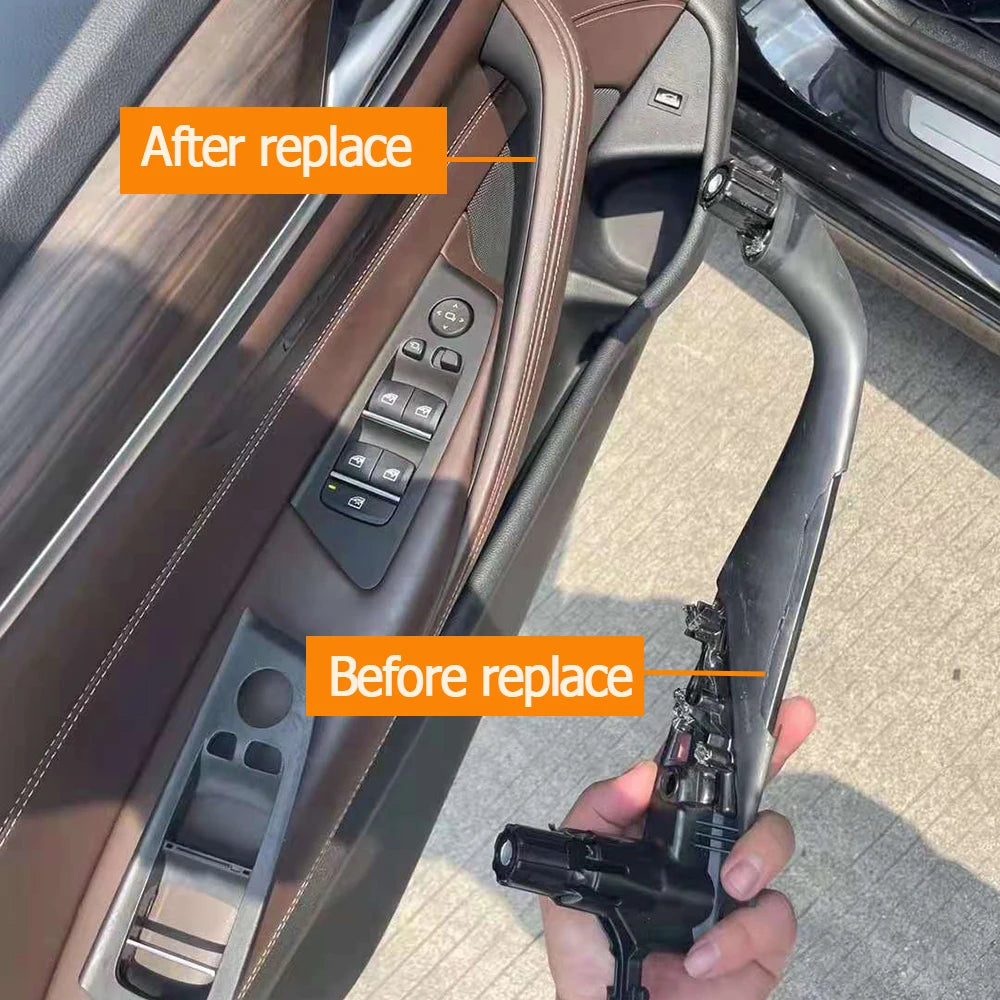 Car Front Rear Left Right Door Handle Inner Handle Cover Trim Replacement For BMW 5 Series M5 G30 G31 F90 2017-2021 51417438521