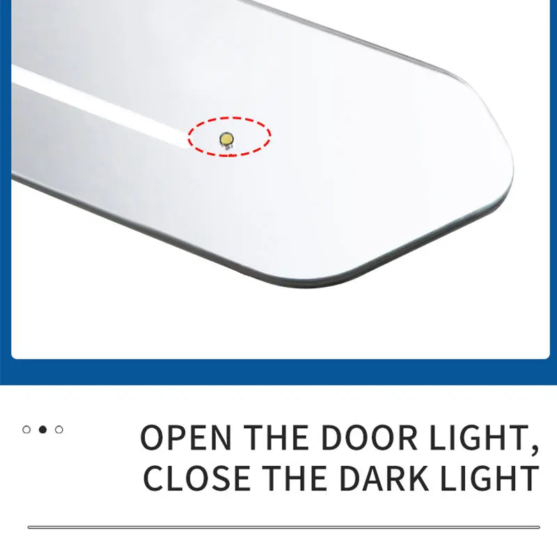 Customized Magnetic Car Door Sill Pedal Illuminated Lights Logo Infrared Sensor USB Charging Auto Scuff LED Threshold Plate Lamp