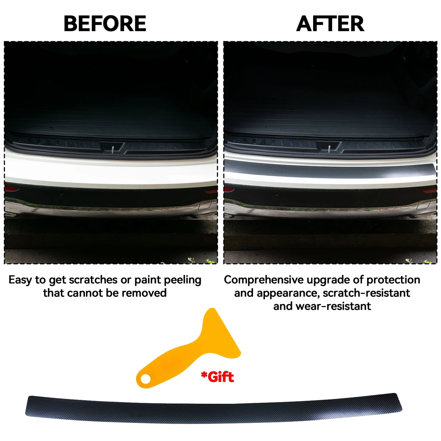 Carbon Fiber Car Trunk Rear Bumper Protector Sticker Sill Plate for BMW F20 F21 F31 G31 F11 E61 E60 X1 F48 X2 F39 X3 G01 F25 E83