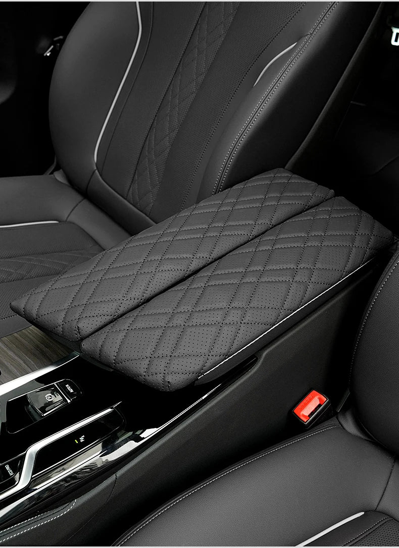 2pc Car Armrest Box Pad Auto Central Arm Rest Box Cover Protect Mat Interior Styling Accessory For BMW G30 G38 G32 6GT 2018-2023