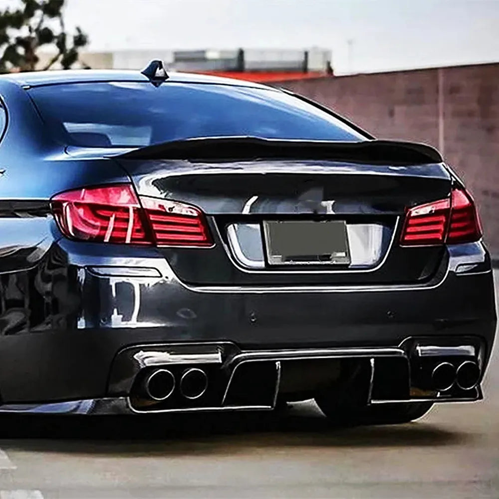 For BMW 5 Series F10 F18 M5 520i 525i 528i 530i 530i M4 M5 MP PSM Style Rear Trunk Lid Car Spoiler Wings Tuning Accessories Part
