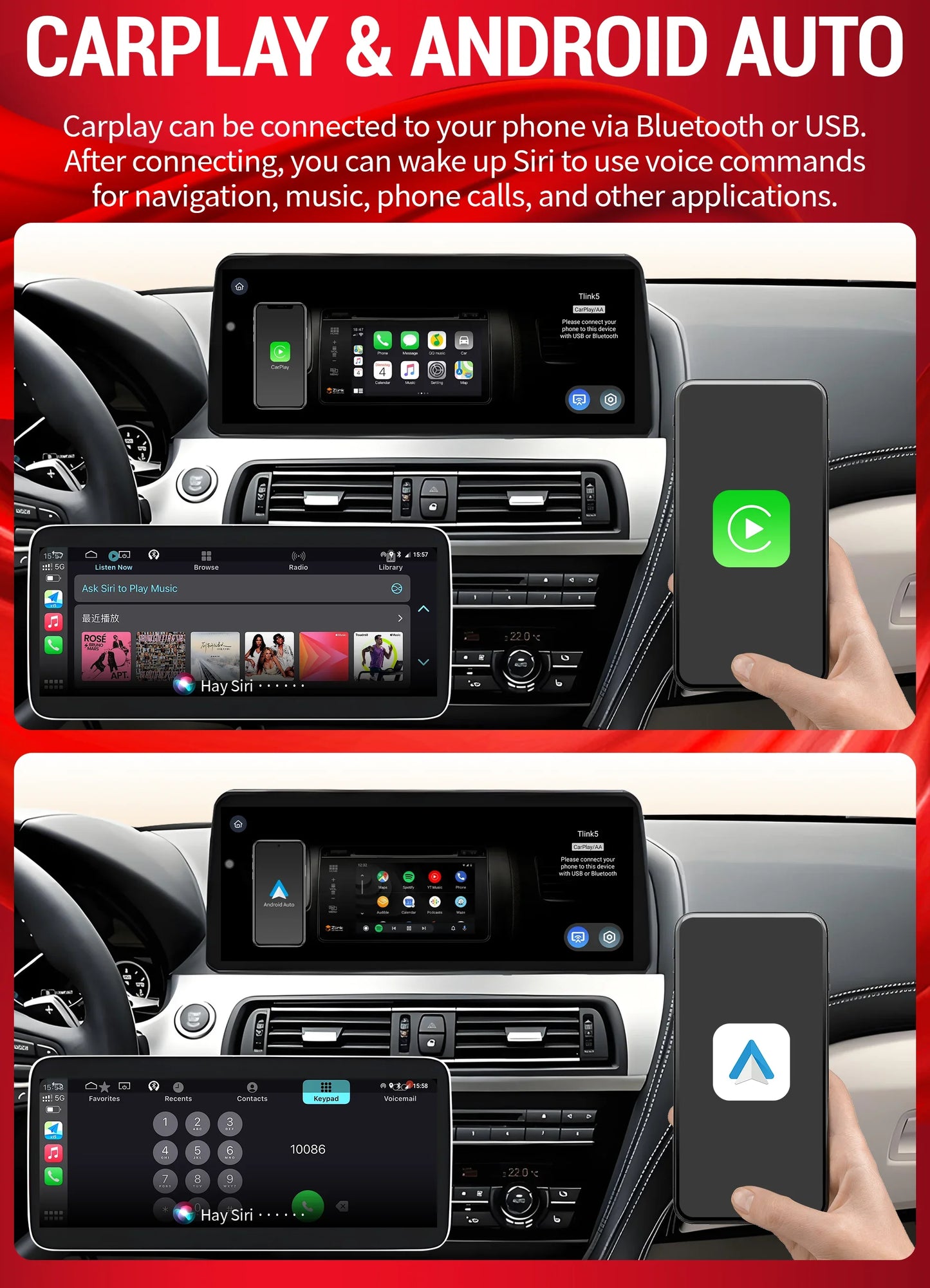 12.3 inch Android 13 For BMW X3 G01 X4 G02 2018-2022 Car Radio 4G GPS Wireless Bluetooth Carplay Snapdragon 680 Head Unit Screen