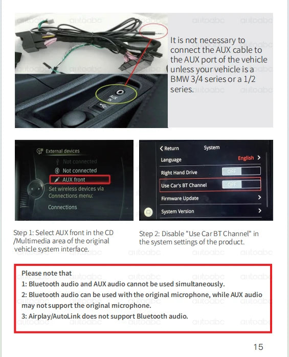 Wireless CarPlay Android For BMW NBT CIC System 1 2 3 4 5 Series X1 X3 X4 X5 F20 F21 F30 F31 F34 F10 F48 F25 F26 F15 F60 F10 E84
