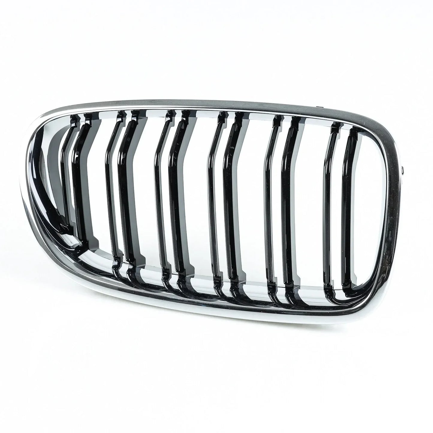 For BMW 5 Series F10 F11 M5 2010-2016 Car Styling Double Line Grille Kidney ABS Front Hood Racing Grill Black Auto Accessories