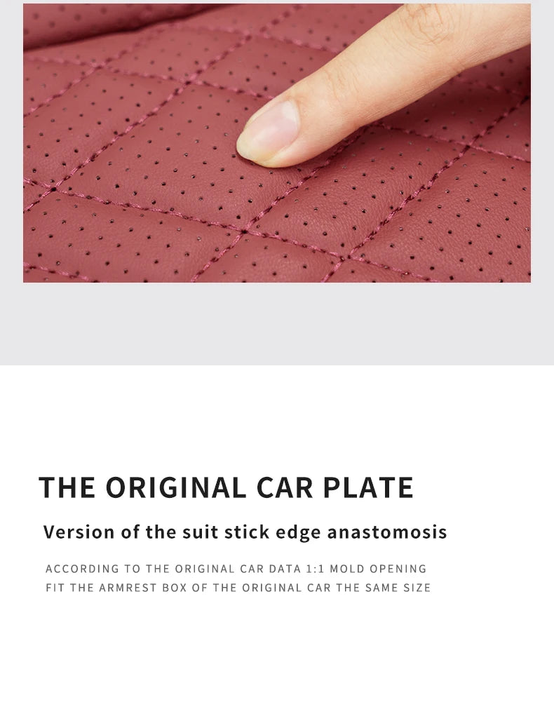 Car Armrest Box Cover Cushion PU Leather Center Console Armrest Protector Pad For BMW 5 Series G30 G32 6GT 2018-2023 Accessories