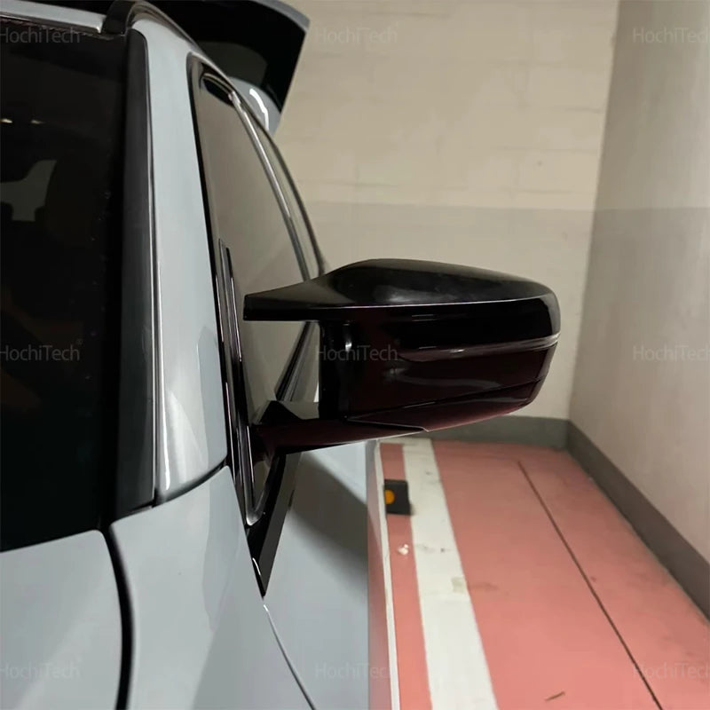 For BMW 3 4 5 7 8 Series G20 G21 G30 G38 G22 G23 G11 G12 G15 G16 Carbon Fiber Glossy Black Replacement Side Mirror Covers Cap