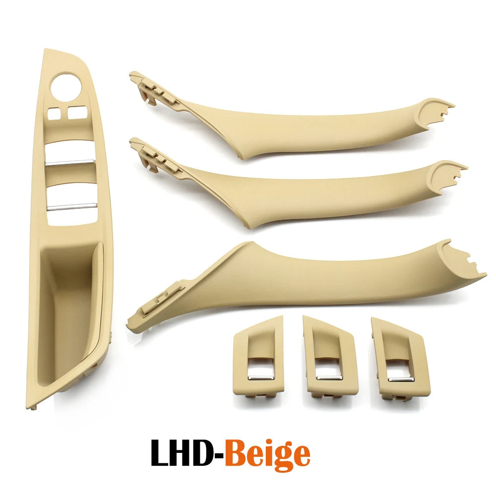 LHD RHD Beige Black Brown Oyster Car Interior Door Armrest Inside Pull Handle Set For BMW 5 Series F10 F11 523i 525i 528i 530i