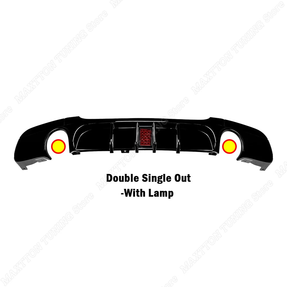 Rear Bumper Splitter Lip Spoiler For BMW 3 Series E90 E91 M Sport 2005-2012 MP Style Rear Diffuser Guard Car Replacement Part