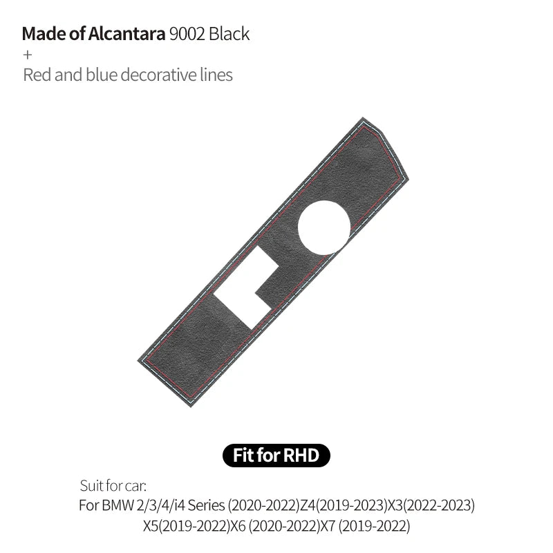 Made of Alcanrata For BMW G20 G22 G07 F44 i4 G29 X3 G01 X5 G05 G06 Gear Shifter Panel Frame Sticker Car Interior Trim Accessory