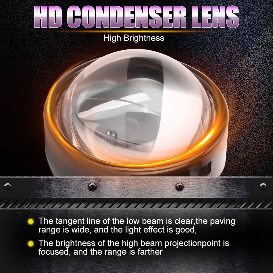 12+6pc Chips 3.0 Inch Bi Led Projector Lens Halo Lights H4 H7 9005 9006 Car Headlights Hella 3R G5 Angel Eyes High Low Beam LED