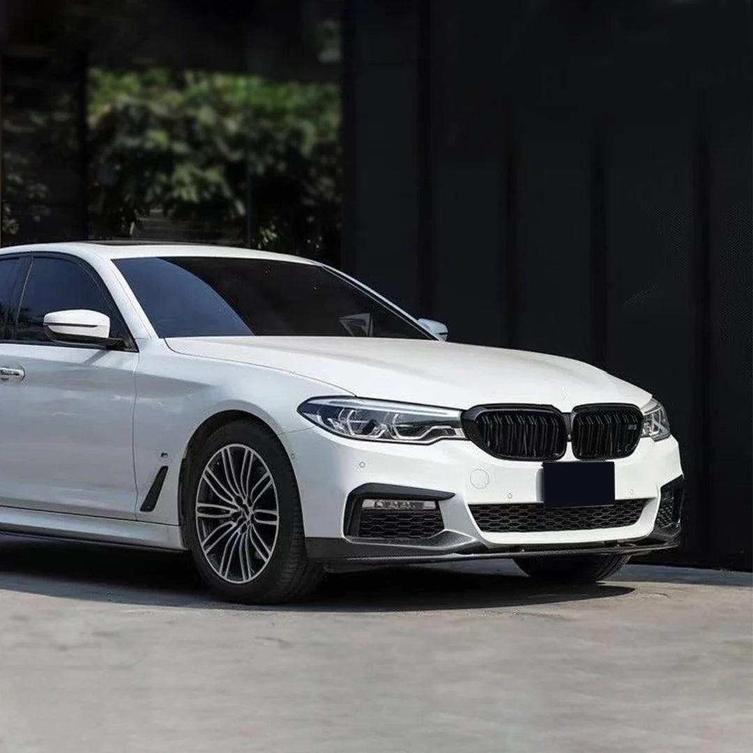 Front Bumper Grill For BMW 5 Series M5 G30 G31 520i 530i 540i ABS 2-Slat Gloss Black Front Kidney Grille