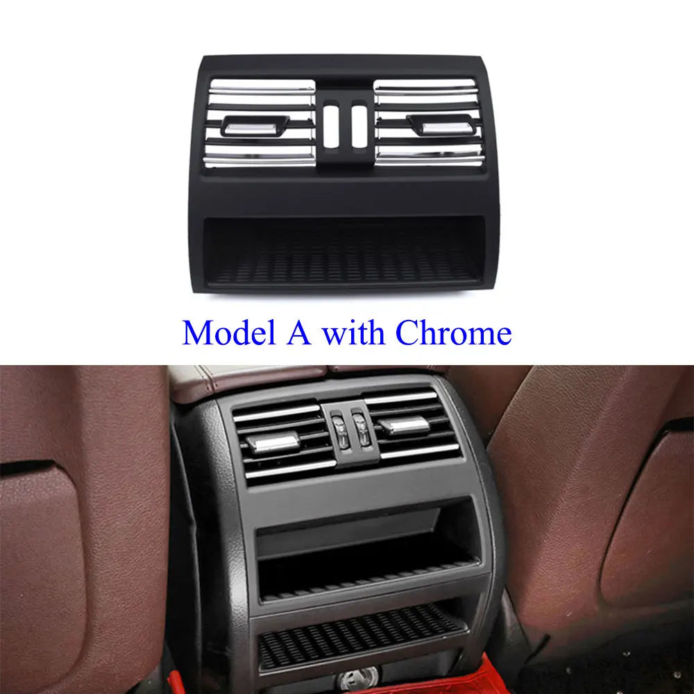 LHD Front Central Left Right Rear AC Conditioner Chromed Air Vent Grille Outlet Panel For BMW 5 Series F10 F11 2010-2017