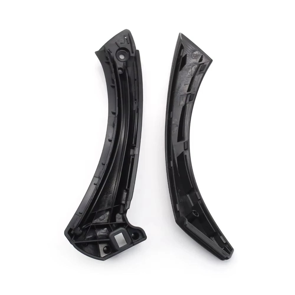 Black Left Right Inner Door Pull Handle Kit Panel Pull Cover Trim For BMW 3 Series E90 E91 E92 2004-2012 316 318 320 325 328i