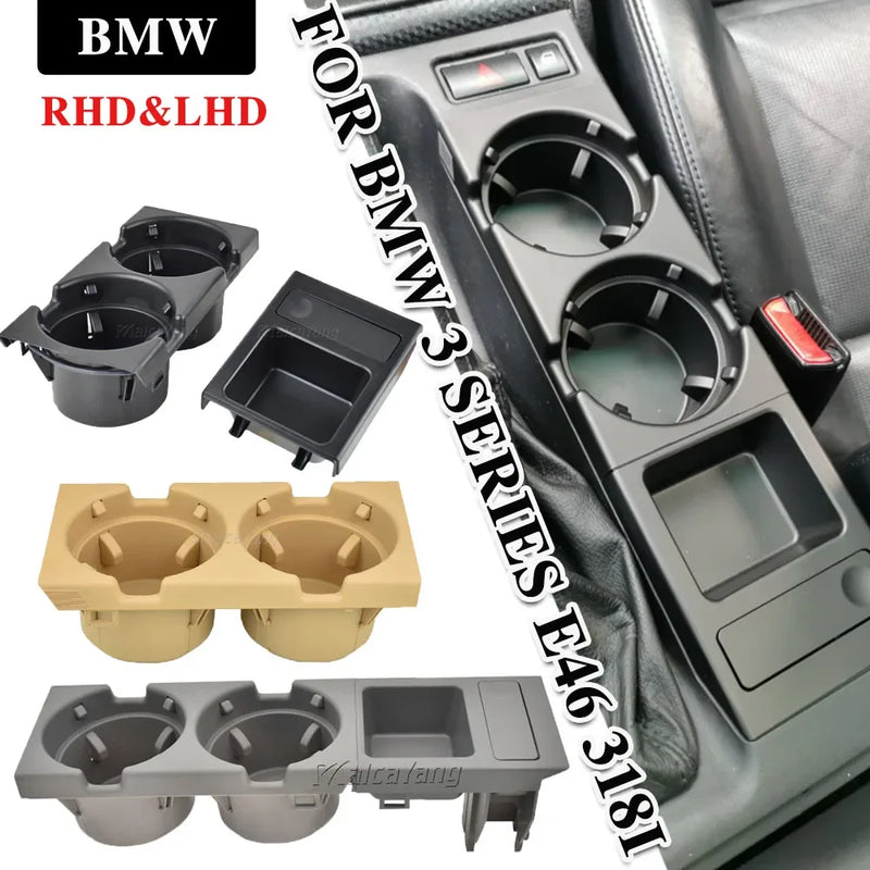 Centre console cup holder and coin tray for BMW 3 Series E46