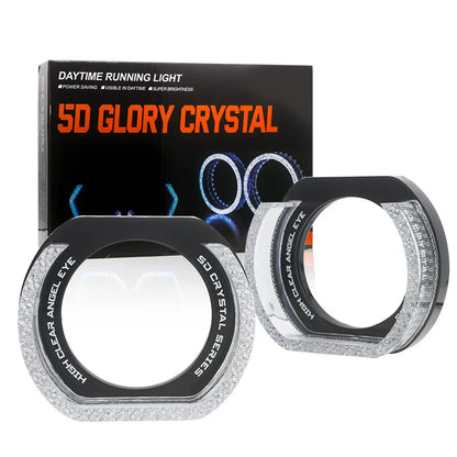 Rectangular RGB Angel Eye Shrouds with App (2.5/3 in), universal fit, view 15