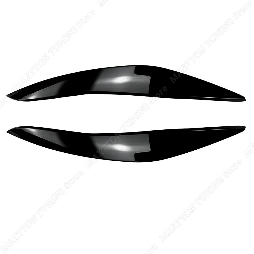 For BMW 5 Series F10 F11 2011-2014 Car Eyelid Front Headlight Eyebrow Cover Eye Lid Trim Sticker Gloss Black ABS Car Accessories