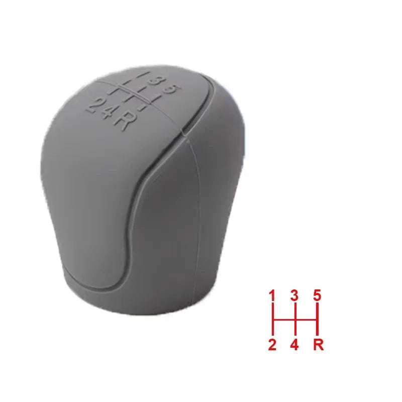 Manual 5 / 6 Speed Car Silicone Gear Shift Knob Cover Gear Shift Non-Slip Grip Handle Protective Covers Car Interior Accessories