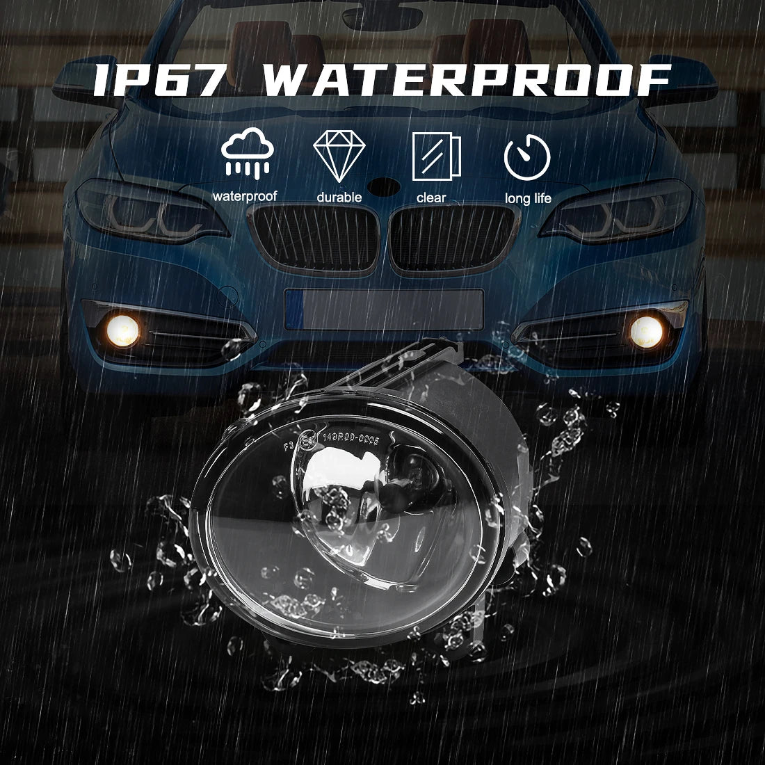 63177839865 63177839866 For BMW E92 E93 F07 F10 F22 F23 M3 M5 2 3 5 Series Fog Lights Day Lamp Led Halogen Wateproof