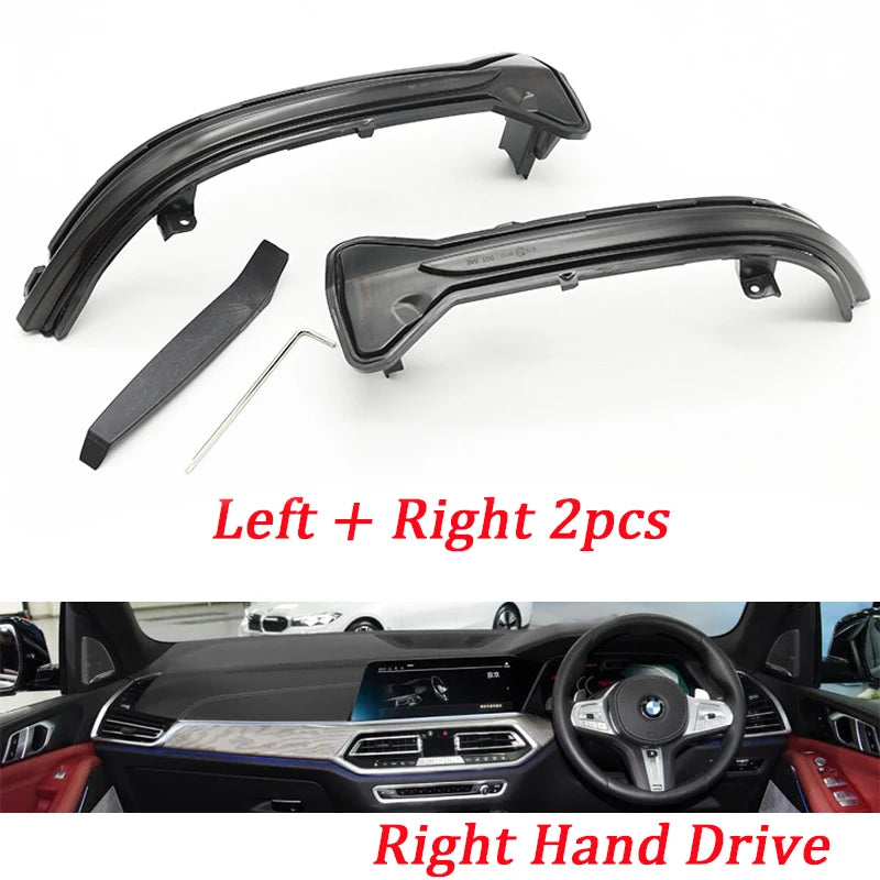 For BMW G38 G12 G20 G30 G31 G32 G14 G15 G16 G11 G12 M5 F90 LED Dynamic Turn Signal Light Rearview Mirror Indicator Yellow