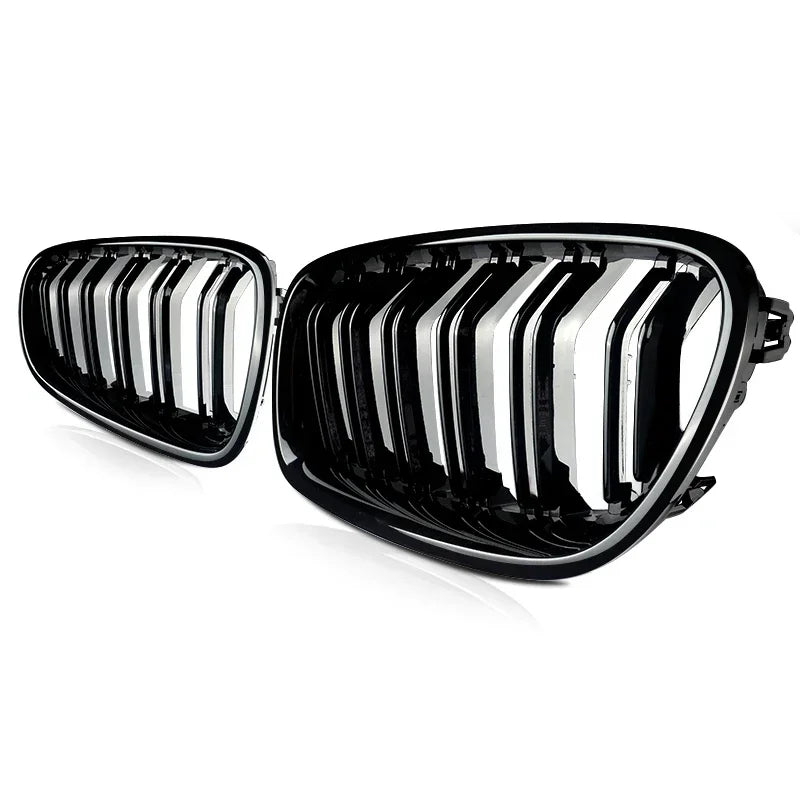 Gloss Black For BMW 5 Series F10 F11 F18 M5 Front Bumper Grills Double 2010-2016 Wide Kidney Grille 520d 530d 540i 528i 535i CAR
