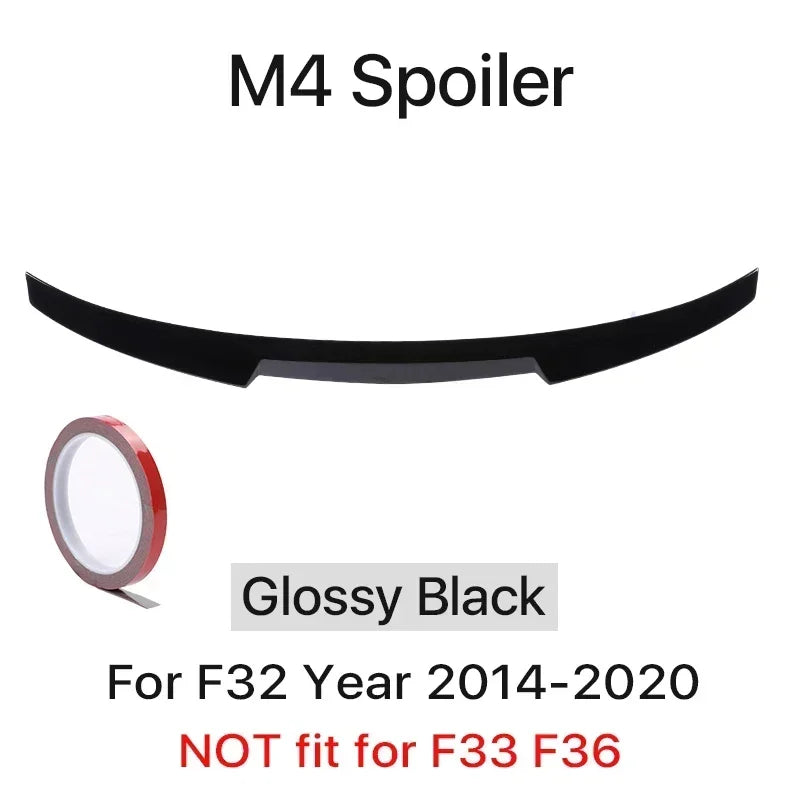 For BMW 4 Series F32 F33 F36 2014-2020 M Performance Spoiler Carbon Fiber Rear Trunk Spoiler M4 PSM Style Wing Auto Accessories