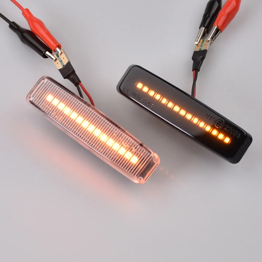 Led Dynamic Turn Signal Light Side Marker Fender Sequential Lamp Blinker Indicator Trim Cover For BMW 5 Series E39 1995-2003 M5