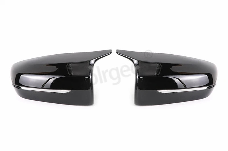 2Pcs Car Bright Black Side Rear View Mirror Cover Replacement For BMW 3 4 5 7 Series G20 G22 G30 G31 G38 G11 G12 2016 - 2022