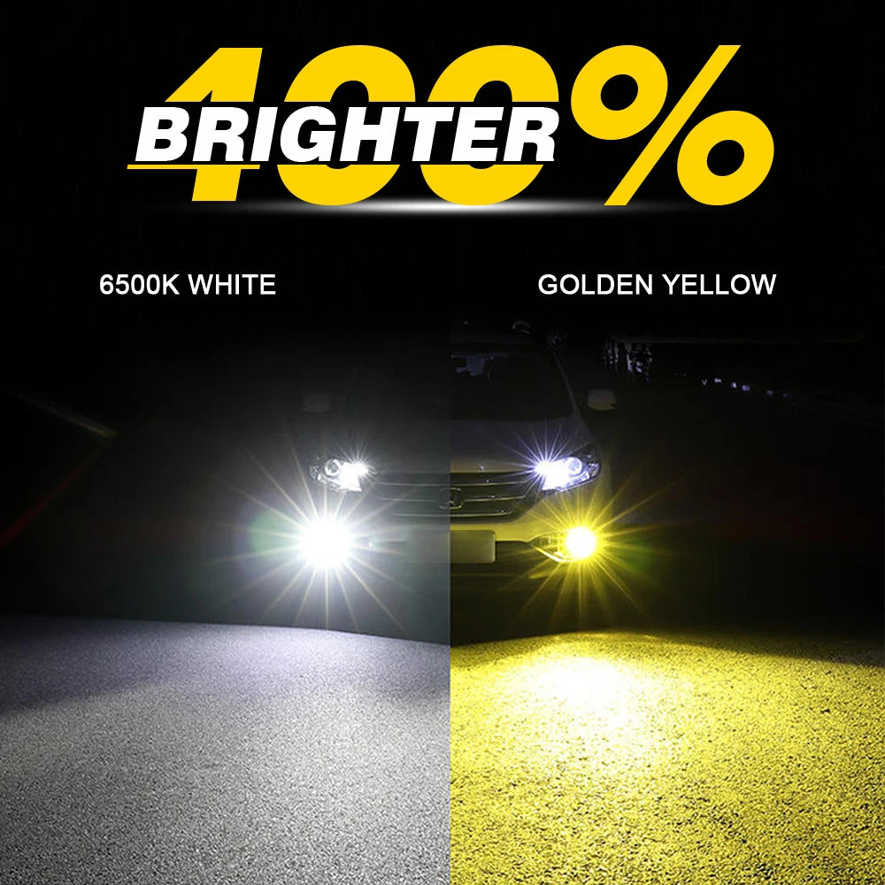 BMTxms 2PCS Dual Color H16 JP H8 H11 9005 HB3 9006 HB4 LED Fog Light DRL Lamp For Audi Nissan Fiat Honda Mini Toyota BMW F36 F10