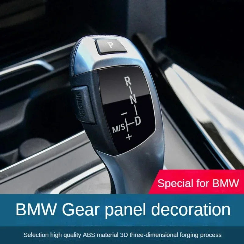 Car Gear Shift Knob Panel Cover For BMW 1 2 3 4 5 7 Series F10 F11 F01 F02 X1 X3 X4 X5 X6 M3 M5 F30 F32 F48 F25 F15 F16