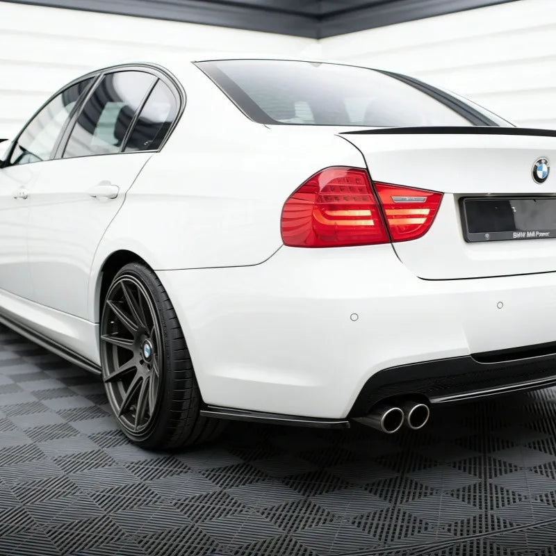 Maxton Style Rear Side Splitters for BMW E90 M Pack 315i 320i 325i 2004-2008 2pcs Rear Bumper Side Spoiler Diffuser Bodykit