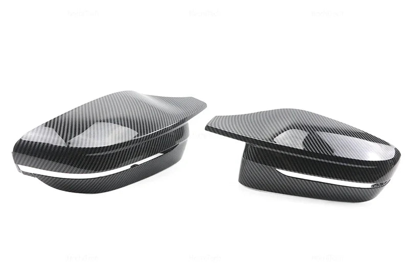 Carbon Fiber Glossy Black Replacement Side Mirror Covers Cap For BMW 3 4 5 7 8 Series G20 G21 G30 G38 G22 G23 G11 G12 G15 G16