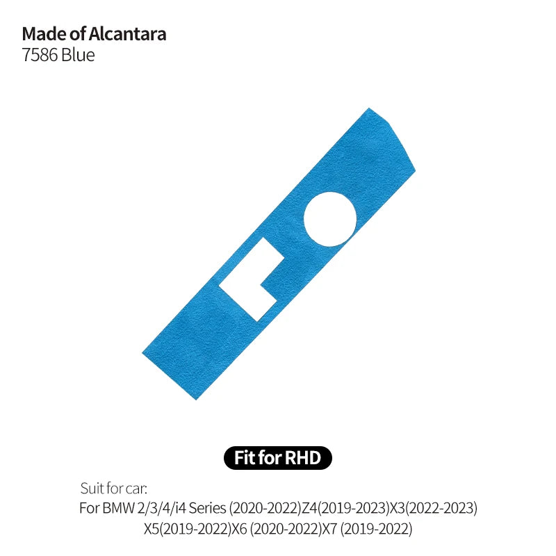 Made of Alcanrata For BMW G20 G22 G07 F44 i4 G29 X3 G01 X5 G05 G06 Gear Shifter Panel Frame Sticker Car Interior Trim Accessory
