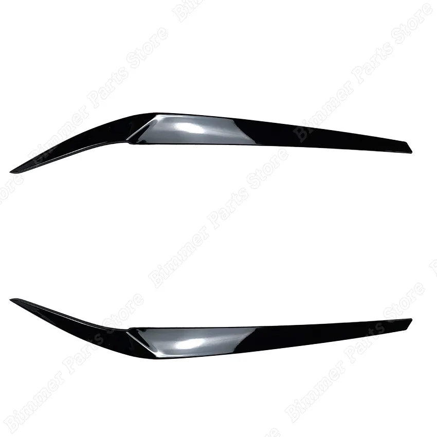 Car Front Headlight Eyelid Eyebrow For BMW 5 Series G30 G31 G38 F90 M5 525i 530i 540i 2017-2021 Headlamp Cover Trims 3D Stickers