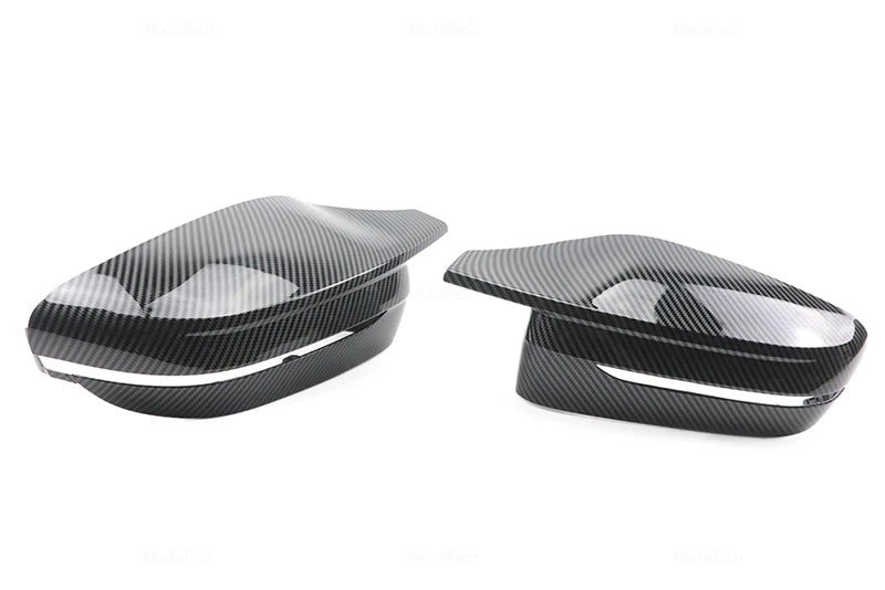 For BMW 3 4 5 7 8 Series G20 G21 G30 G38 G22 G23 G11 G12 G15 G16 Carbon Fiber Glossy Black Replacement Side Mirror Covers Cap