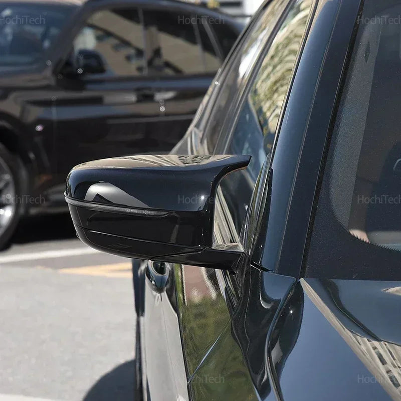 For BMW 3 4 5 6 7 8 series G20 G22 G30 G38 G11 G15 G16 Car Rearview Mirror Cover Side Wing Protect Frame Covers Bright Black