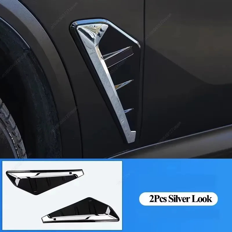 2Pcs For BMW X5 G05 X5M F95 2019-2022 Car Modified Side Spoiler Wind Knife Side Fender Vent Decoration Stickers Car-Styling