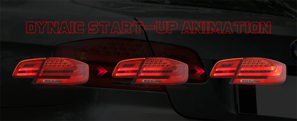 Pair Full LED Taillights For BMW 3 Series E92 M3 coupe 328i 335i 330i 2006 - 2012 Taillamp Rear Lamp Brake Fog Turn Signal Light