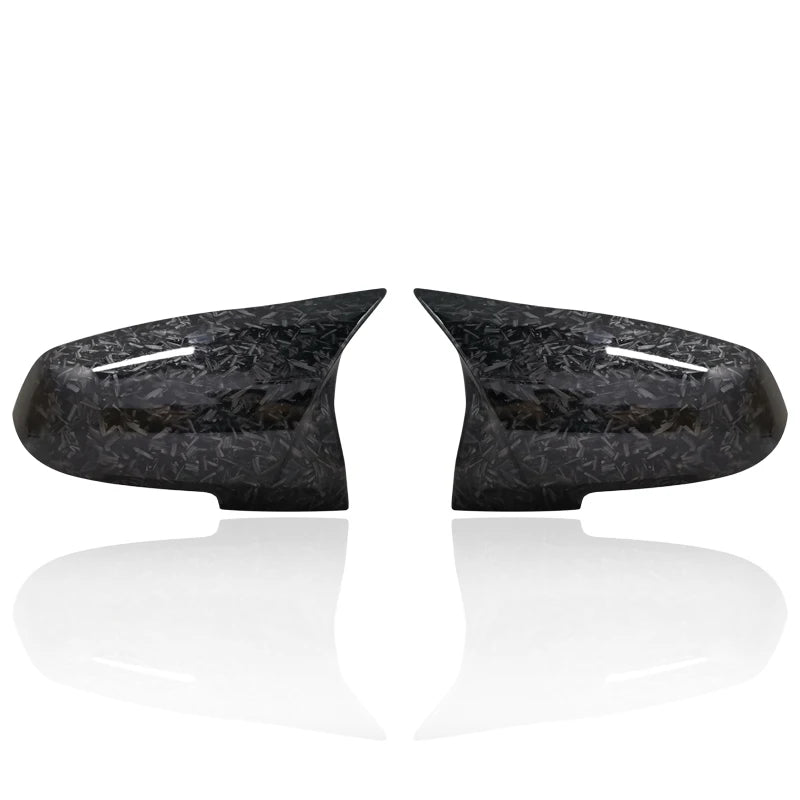 1Pair Side Rearview Wing Mirror Cover Caps For BMW 1 2 3 4 Series F20 F30 F31 F32 F34 F36 E84 2014 -2019 ABS Gloss Black