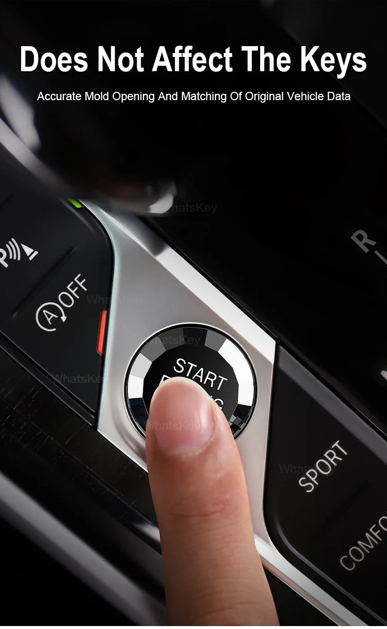 Crystal Start Button Car For BMW G20 G21 G22 G23 G26 G01 G02 G14 G15 1 2 3 4 Series Z4 F40 F44 M3 G80 M4 G82 X3 X4 X7 X6 X5