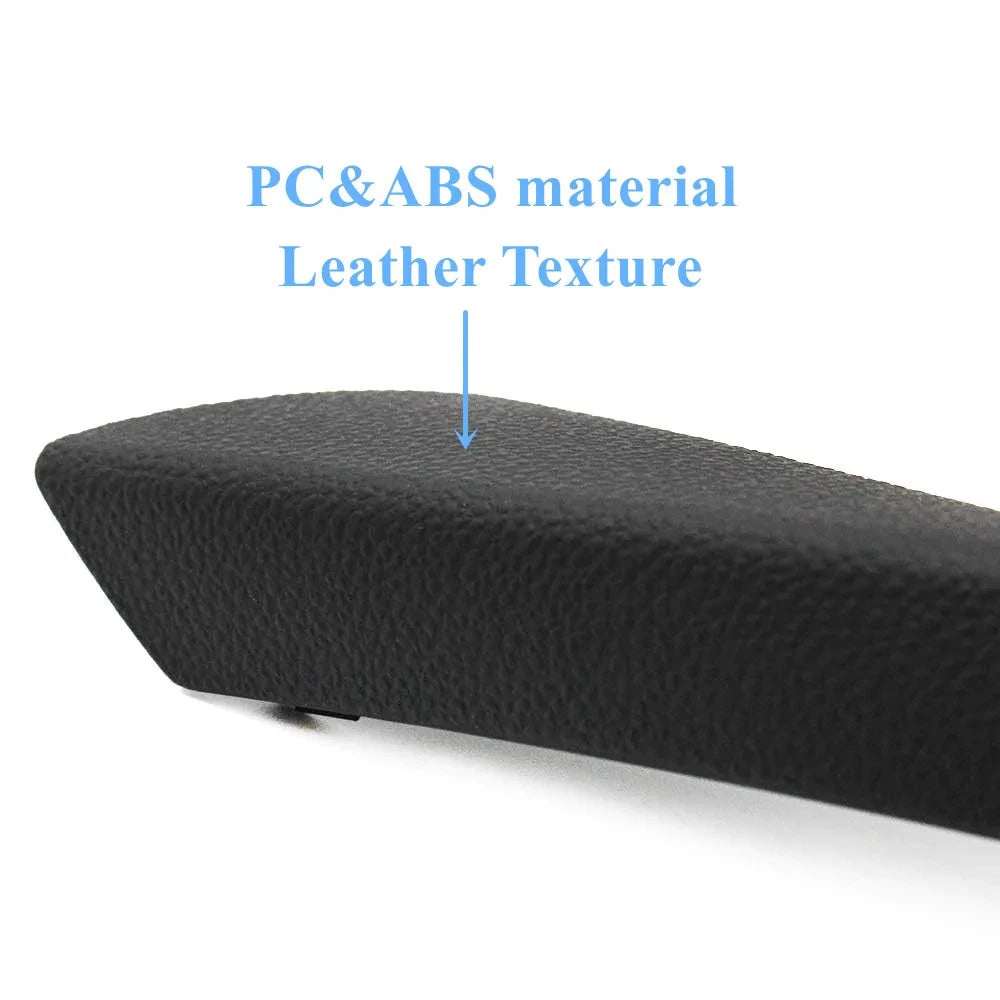Black Left Right Inner Door Pull Handle Kit Panel Pull Cover Trim For BMW 3 Series E90 E91 E92 2004-2012 316 318 320 325 328i