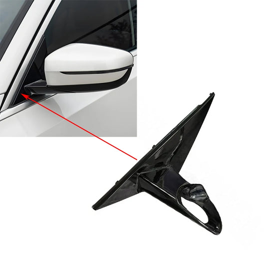 Black Front Window Triangle Trim Plate Side Mirror Garnish Cover Panel Mirror Base Holder for BMW 3 Series G20 G21 G28 2020-2023
