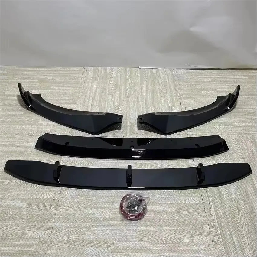 4Pcs Car Front Bumper Splitter Lip Diffuser Spoiler Black For BMW X3 G01 & X4 G02 M40i M40d M-Pack M-Sport 2017-2021 Guard Cover