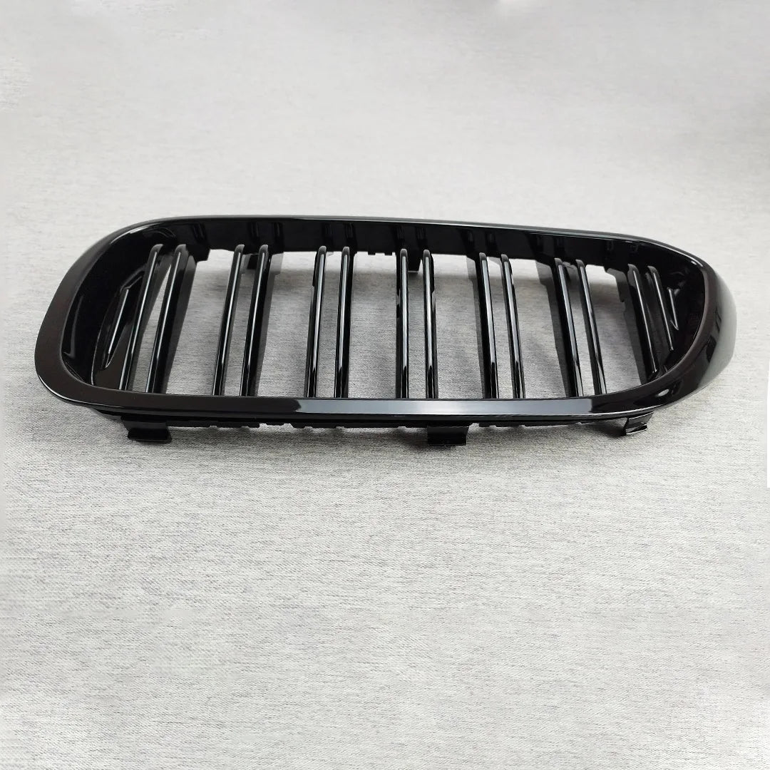 Front Bumper Grill For BMW 5 Series M5 G30 G31 520i 530i 540i ABS 2-Slat Gloss Black Front Kidney Grille